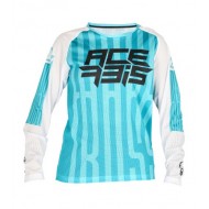 ACERBIS YOUTH MX J-WINDY FIVE VENTED JERSEY COLOUR GREEN / WHITE