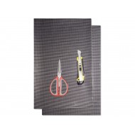 FOLHAS ADESIVAS BLACKBIRD CRYSTALL CARBON - 2 UNIDADES