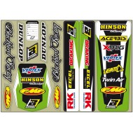 KIT ADESIVOS UNIVERSAL BLACKBIRD KAWASAKI