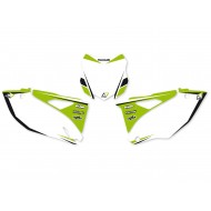 KIT DE ADHESIVOS PORTA NUMERO CON GRAFICA BLACKBIRD KAWASAKI KXF 250 (2013-2016)