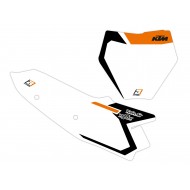 KIT D'AUTOCOLLANTS PORTE-NUMÉRO AVEC GRAPHIQUES BLACKBIRD KTM SX 250 (2023-2026)