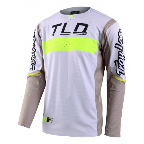 TROY LEE SE PRO JERSEY COLOUR LIGTH GREY/YELLOW FLUO