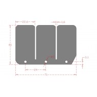CARBONO RACING CARBON REED PETAL YAMAHA 125 TZ R (1994-1998)