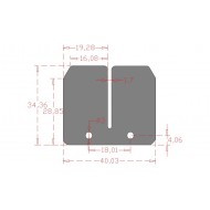 Lâminas de carbono Carbon Racing Beta 50 MX (2000-2007)