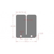 FEUILLES DE CARBONE CARBONE RACING BETA ALP 125 (2000-2007)