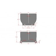 CARBONO RACING CARBON REED PETAL HONDA CR 125 (2003-2007)