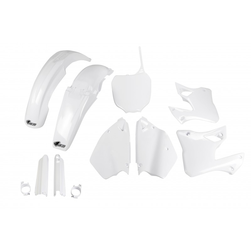 UFO Plast Kit Complet Blanc – Yamaha YZ 125 / 250 2000-2001 – Plastiques Origine Qualité