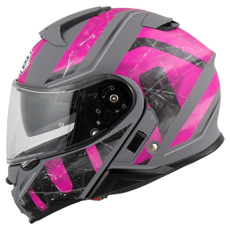 Shoei Neotec 2 Jaunt Tc7 Helmet Gray / Pink Color Csne23207