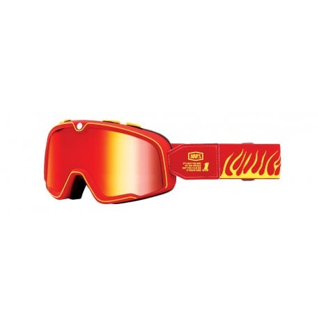 100% BARSTOW DEATH SPRAY GOGGLES - LENS MIRROR RED