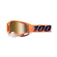 OUTLET GAFAS 100% RACECRAFT 2 CORAL MIR TRUE - LENTE DORADA
