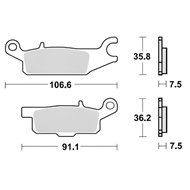 PASTILLAS FRENO DELANTERAS PROX YAMAHA YFM 250 R RAPTOR (2008-2013) IZDA.
