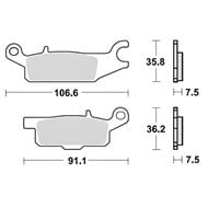 FRONT BRAKE PADS PROX YAMAHA YFM700F GRIZZLY (2007-2018) LEFT