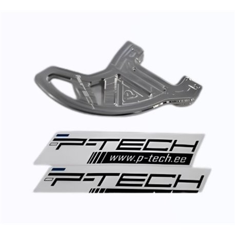 PROTETOR DE ALUMÍNIO P-TECH PARA DISCO DE FREIO TRASEIRO HUSQVARNA TE125/150/250/300 + TC125/250 (2014-2017)
