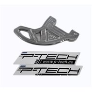 PROTETOR DE ALUMÍNIO P-TECH PARA DISCO DE FREIO TRASEIRO HUSABERG TE125/250/300 (2011-2014)