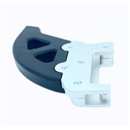 PROTETOR DE DISCO TRASEIRO DE ALUMÍNIO CROSSPRO HUSQVARNA TX 125/300 (2018-2019) COR PRETA.