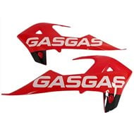 RADIATOR SCOOP KIT WITH STICKER RED GAS GAS EC/XC (2018) [STOCKCLEARANCE]