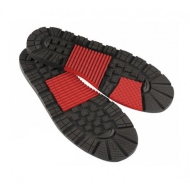 Solas de botas Hebo Trial Tech Comp vermelhas.