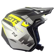 CAPACETE DE TRIAL MOTS JUMP UP03 COR AZUL / AMARELO FLUORESCENTE
