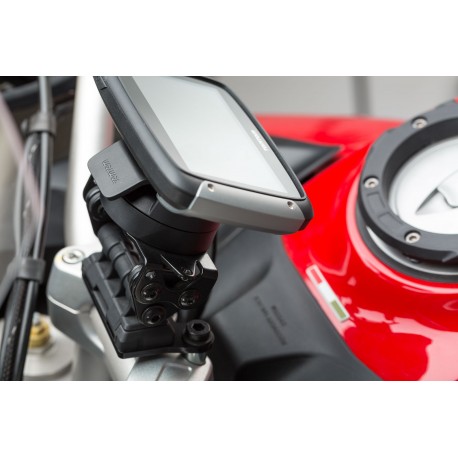 Soporte Gps Para Manillar Sw-Motech Moto Guzzi V85 Tt Travel (2019-2021) Gps .17.646.10100/b