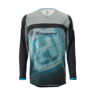 OUTLET CAMISETA HUSQVARNA RAILED COLOR AZUL / GRIS