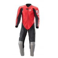 GAS GAS LEATHER SUIT PERFORATED COLOUR RED / BLACK