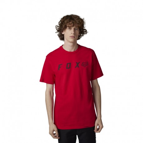 FOX ABSOLUTE SHORT SLEEVE PREM TEE COLOUR FLAME RED