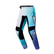 OFFER ALPINESTARS WOMAN STELLA FLUID PANTS COLOUR WHITE / TURQUOISE