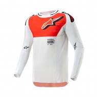 OUTLET CAMISETA ALPINESTARS SUPERTECH WARD COLOR BLANCO / NARANJA