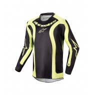 OFFER ALPINESTARS YOUTH RACER LURV JERSEY COLOUR BLACK / YELLOW FLUO