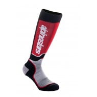 CALCETINES INFANTILES ALPINESTARS MX PLUS COLOR NEGRO / GRIS / ROJO