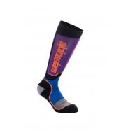 CALCETINES INFANTILES ALPINESTARS MX PLUS COLOR NEGRO / AZUL OSCURO / MORADO