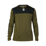 FOX DEFEND LONG SLEEVE JERSEY FOXHEAD COLOUR OLIVE GREEN [STOCKCLEARANCE]