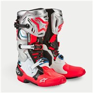 OFFER ALPINESTARS TECH 10 LIMITED EDITION VISION BOOTS COLOUR RED / GRAY 
