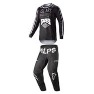 OUTLET COMBO INFANTIL ALPINESTARS RACER FOUND COLOR NEGRO - TALLAS 22 USA / S 