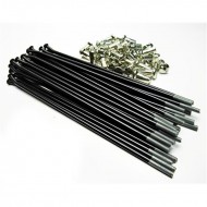 JUEGO DE RADIOS Y CABECILLAS ZINCADOS PARA RUEDA TRASERA 17'' CON BUJES INMOTION / SMPRO