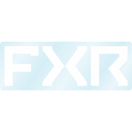 FXR SPLIT 7.5 CM STICKER COLOUR WHITE / CLEAR