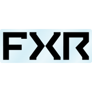 FXR SPLIT AUFKLEBER 7,5 CM SCHWARZ / TRANSPARENT