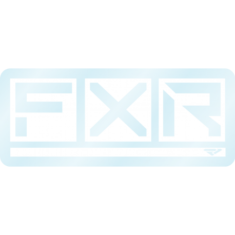 FXR BOX 15 CM STICKER COLOUR WHITE / CLEAR