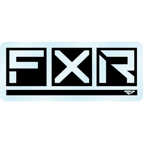 FXR BOX 15 CM STICKER COLOUR BLACK / CLEAR