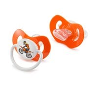 CHUPETE KTM DUMMY TIGER COLOR BLANCO / NARANJA