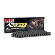 CADENA RK 420 MXZ 140 PASOS SIN RETENES COLOR PLATA