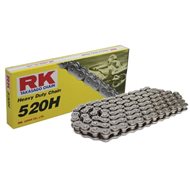 CADENA RK 520 H 120 PASOS SIN RETENES COLOR PLATA