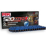 CADENA RK 520 MXZ5 120 PASOS SIN RETENES COLOR AZUL