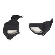 POLISPORT ENGINE COVER PROTECTION KIT HONDA CRF 1100 L AFRICA TWIN DCT (2000-2023) COLOUR BLACK / SILVER