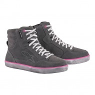 BOTTES FEMME ALPINESTARS J-6 WATERPROOF COULEUR GRIS CLAIR / ROSE