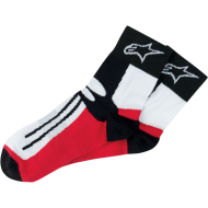 CALCETINES ALPINESTARS RACING ROAD CORTO COLOR NEGRO / ROJO