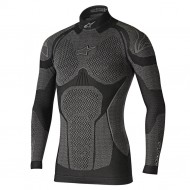 CAMISA ALPINESTARS RIDE TECH TOP MANGA LARGA INVIERNO COLOR PRETO / CINZA