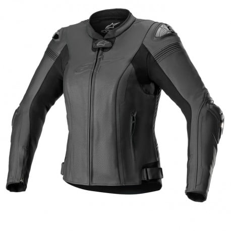 Veste en cuir pour femme Alpinestars Stella Missile V2, couleur noir.
