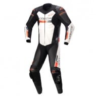 ALPINESTARS GP FORCE CHASER 1 PC LEATHER SUIT BLACK / WHITE / FLUO RED