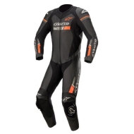 ALPINESTARS GP FORCE CHASER 1 PC LEATHER SUIT BLACK / FLUO RED